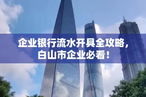 企业银行流水开具全攻略,白山市企业必看!
