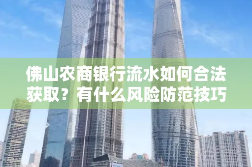 佛山农商银行流水如何合法获取?有什么风险防范技巧?