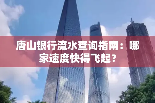 唐山银行流水查询指南:哪家速度快得飞起?