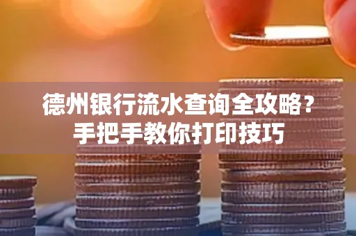 德州银行流水查询全攻略?手把手教你打印技巧