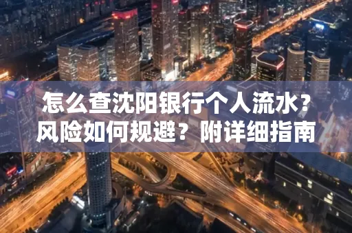 怎么查沈阳银行个人流水?风险如何规避?附详细指南
