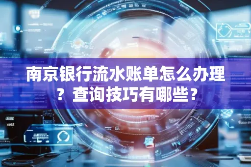 南京银行流水账单怎么办理?查询技巧有哪些?
