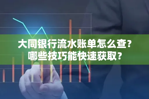 大同银行流水账单怎么查?哪些技巧能快速获取?