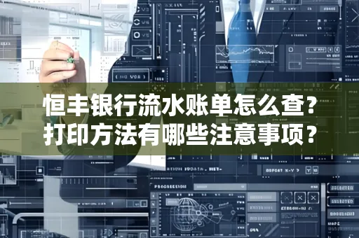 恒丰银行流水账单怎么查?打印方法有哪些注意事项?