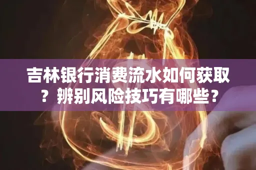 吉林银行消费流水如何获取?辨别风险技巧有哪些?